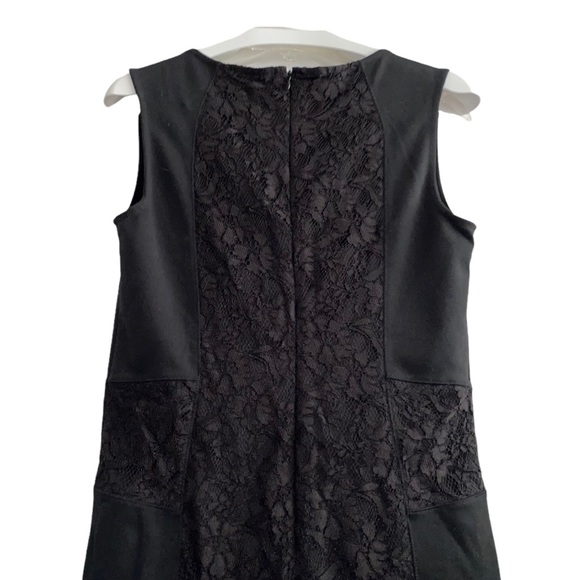 Beautiful NEW little black dress, sz M, sheath with lace panels, new with tags - Picture 6 of 15